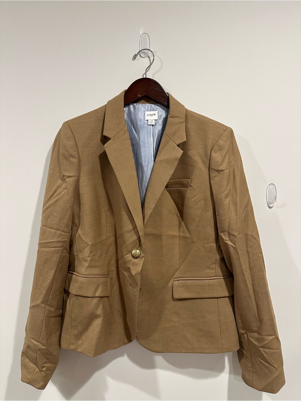 J. Crew Camel Single-Button Blazer